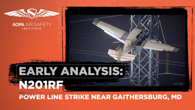 early-analysis:-power-line-strike-on-final-approach-to-montgomery-county-airpark