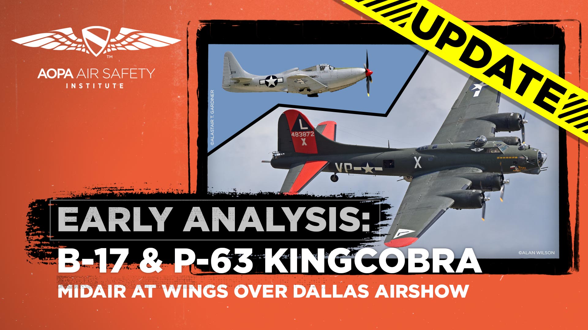 Update Early Analysis Wings Over Dallas Midair AOPA Iceland